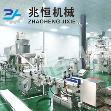 济南刘总颗粒全自动瓶装生产线调试现场