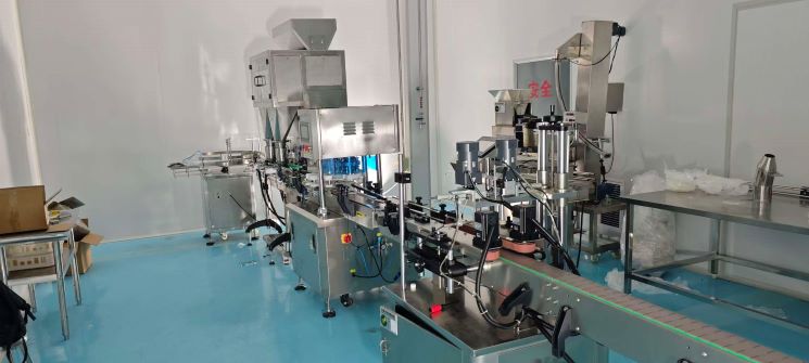 山东客户颗粒罐装线安装成功